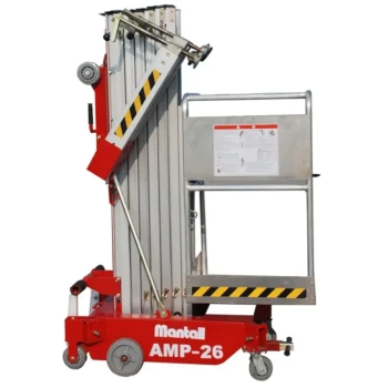Подъемник мачтовый телескопический, передвижной,  159кг, 8м, Mantall AMP20