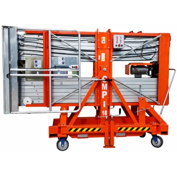 Подъемник мачтовый телескопический, передвижной, 200кг, 14м, Mantall CMP14-RB