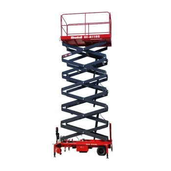 Подъемник ножничный аккумуляторный, самоходный, 450кг, 11м, Mantall XE-A110S 
