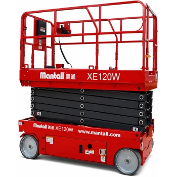 Модъемник ножничный самоходный, аккумуляторный, 400кг, 12м, Mantall XE120W