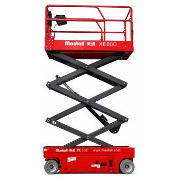 Подъемник ножничный самоходный, аккумуляторный, 350кг, 8м, Mantall  XE80C