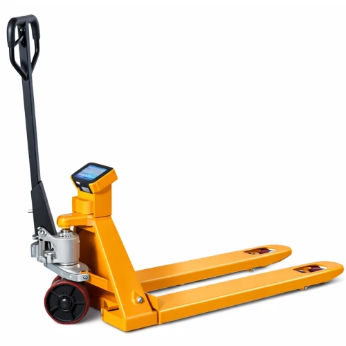 Тележка гидравлическая 3000 кг SPY-3T 1150 мм с весами и принтером (полиуретановые колеса)