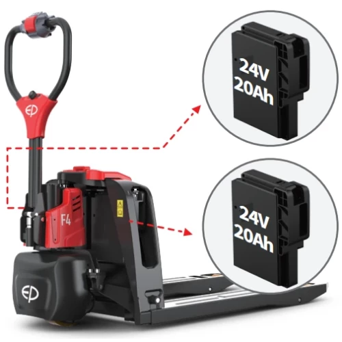 Электротележка (транспортировщик паллет), 2т, F4  EP Equipment, Li-ion, с весами и принтером,  2 батареи, 2 ЗУ!