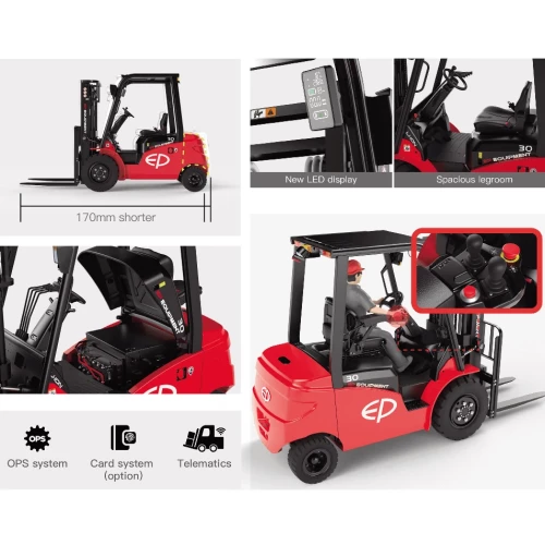 Электрический вилочный погрузчик, 2,5т, 4,8м, EFL253 EP Equipment, Li-ion