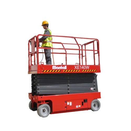 Подъемник ножничный самоходный, 350кг, 14м, Mantall, XE140W, Li-ion