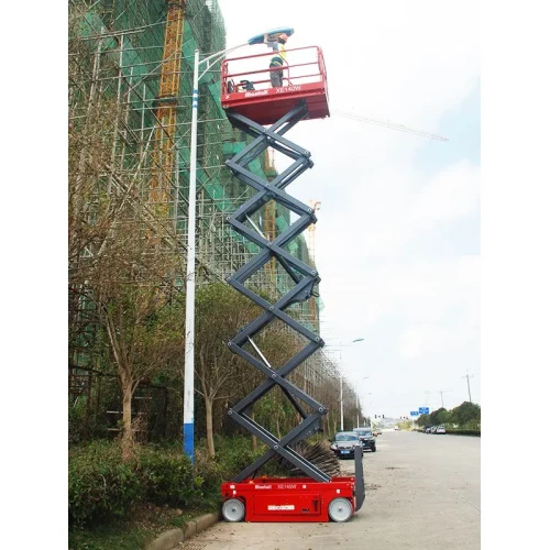 Подъемник ножничный самоходный, 350кг, 14м, Mantall, XE140W, Li-ion