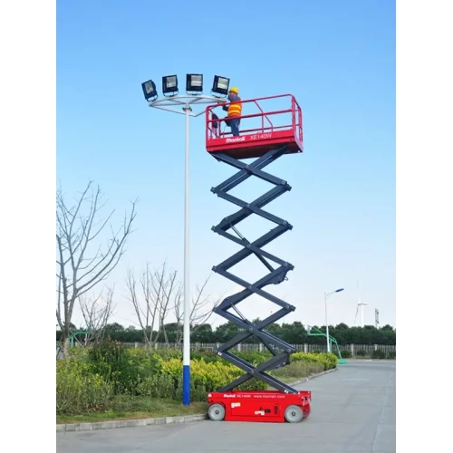 Подъемник ножничный самоходный, 350кг, 14м, Mantall, XE140W, Li-ion