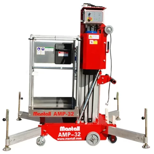 Подъемник мачтовый телескопический, передвижной, 159кг, 12м, Mantall AMP32