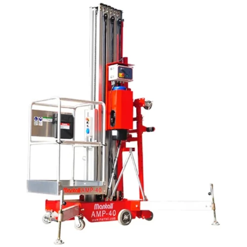 Подъемник мачтовый телескопический, передвижной, 159кг, 14м, Mantall AMP40