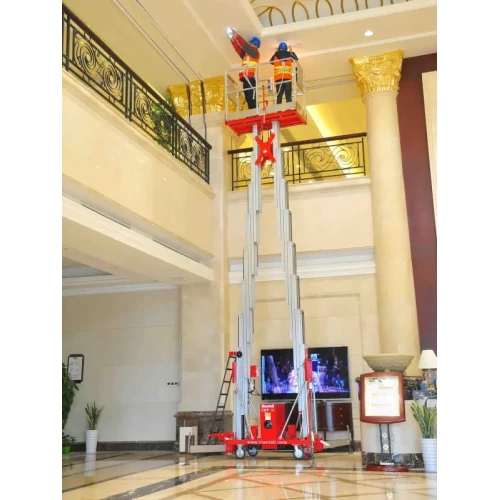 Подъемник мачтовый телескопический, передвижной, 200кг, 14м, Mantall CMP14-S