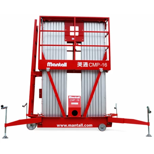 Подъемник мачтовый телескопический, передвижной, 250кг, 12м, Mantall, CMP12CT