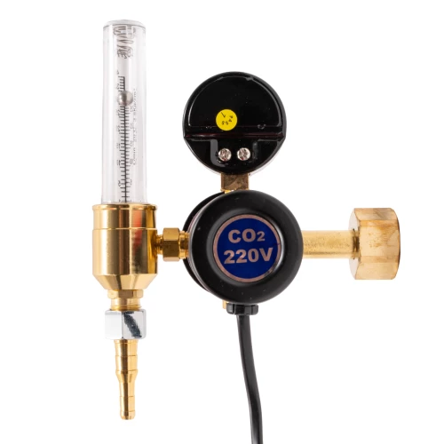 Регулятор для углекислого газа и аргона У 30/АР 40 КРП Р 220V  с ротаметром и встроенным подогревателем Gasbar