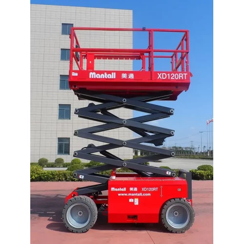Дизельный мачтовый подъемник, самоходный, 454кг, 12м, Mantall XD120RT