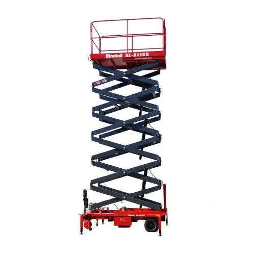 Подъемник ножничный аккумуляторный, самоходный, 450кг, 11м, Mantall XE-A110S 