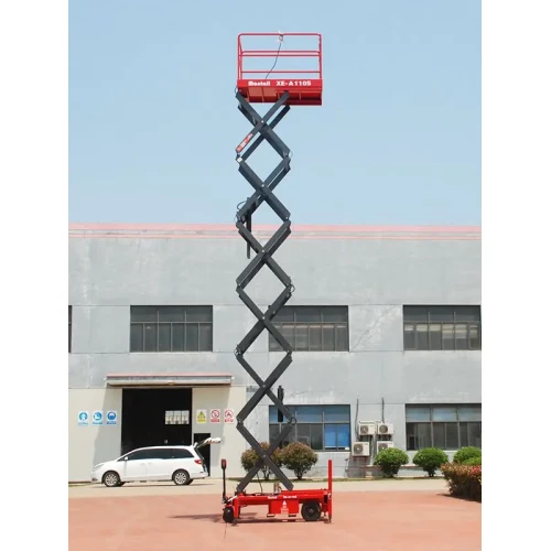 Подъемник ножничный аккумуляторный, самоходный, 450кг, 11м, Mantall XE-A110S 