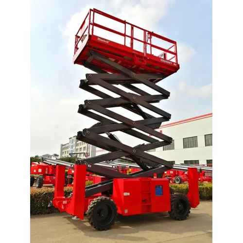 Дизельный ножничный подъемник, самоходный, 570кг, 18м, Mantall XDW180RT