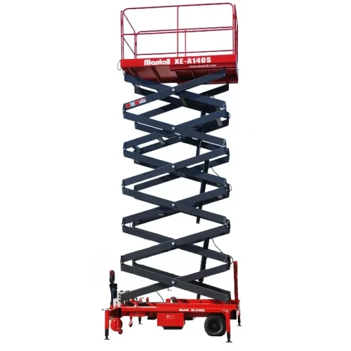 Подъемник ножничный самоходный, аккумуляторный, 1000кг, 14м, Mantall XE-A140H