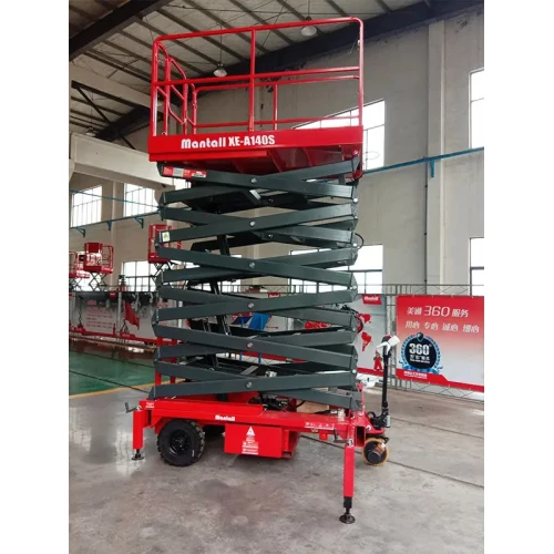 Подъемник ножничный самоходный, аккумуляторный, 450кг, 14м, Mantall XE-A140S