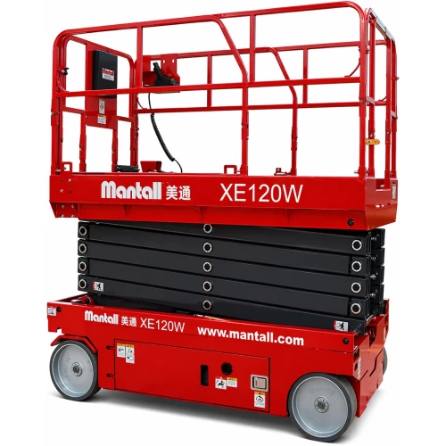 Модъемник ножничный самоходный, аккумуляторный, 400кг, 12м, Mantall XE120W