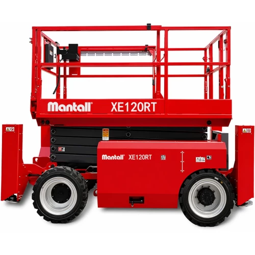 Подъемник ножничный самоходный, аккумуляторный, 345кг, 14м, Mantall XE140RT