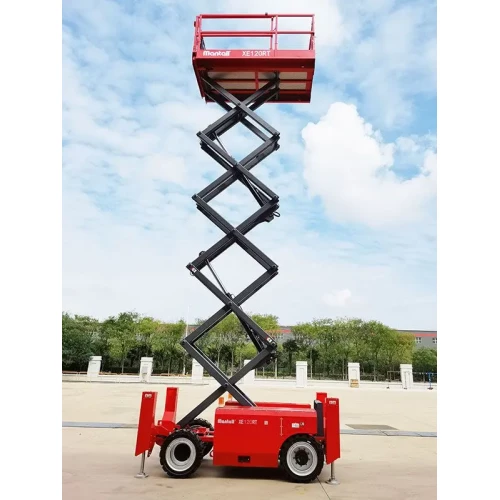 Подъемник ножничный самоходный, аккумуляторный, 345кг, 14м, Mantall XE140RT