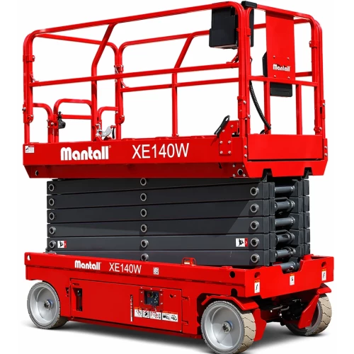 Подъемник ножничный самоходный, 350кг, 14м, Mantall, XE140W, Li-ion