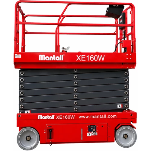 Подъемник ножничный самоходный, аккумуляторный, 250кг, 15,7м, Mantall XE160W (II)