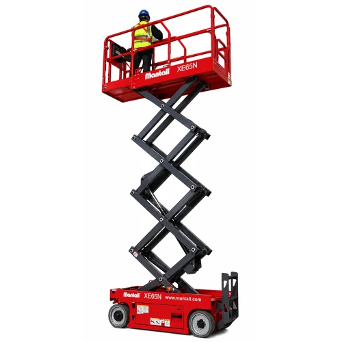 Подъемник ножничный самоходный, аккумуляторный, 270кг, 6,5м, Mantall  XE65N