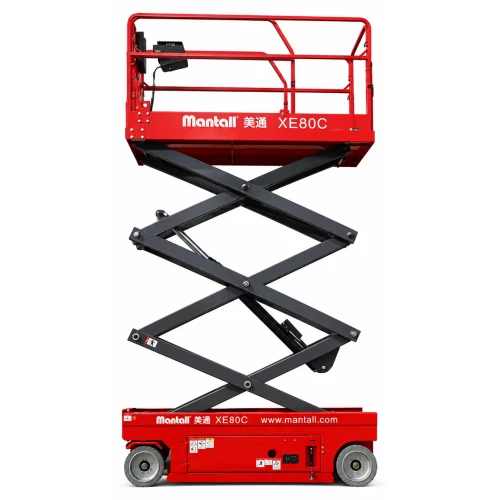 Подъемник ножничный самоходный, аккумуляторный, 350кг, 8м, Mantall  XE80C
