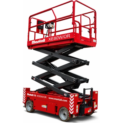 Подъемник ножничный самоходный, аккумуляторный, 550кг, 8м, Mantall XE80W/OR