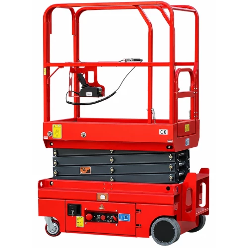 Подъемник ножничный, самоходный, 240кг, 4м, JCPT0407, Li-ion