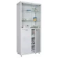 Шкаф двустворчатый медицинский MD 2 1780/SG, 2 мет. и стеклянные двери, 4 полки