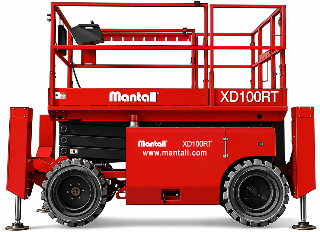 Дизельный мачтовый подъемник, самоходный, 567кг, 10м, Mantall XD100RT