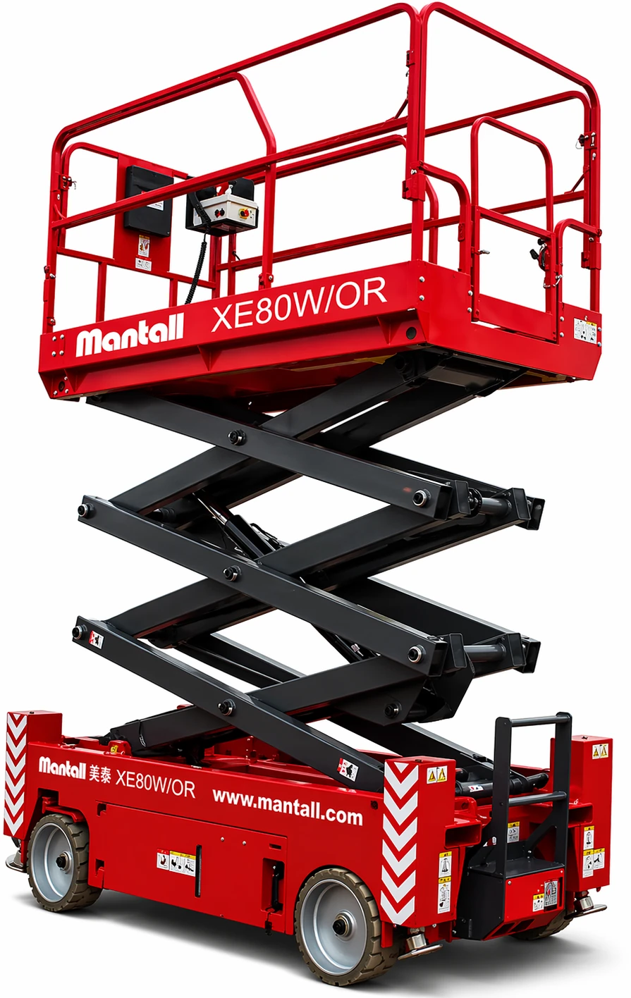 Подъемник ножничный самоходный, аккумуляторный, 400кг, 12м, Mantall XE120W/OR