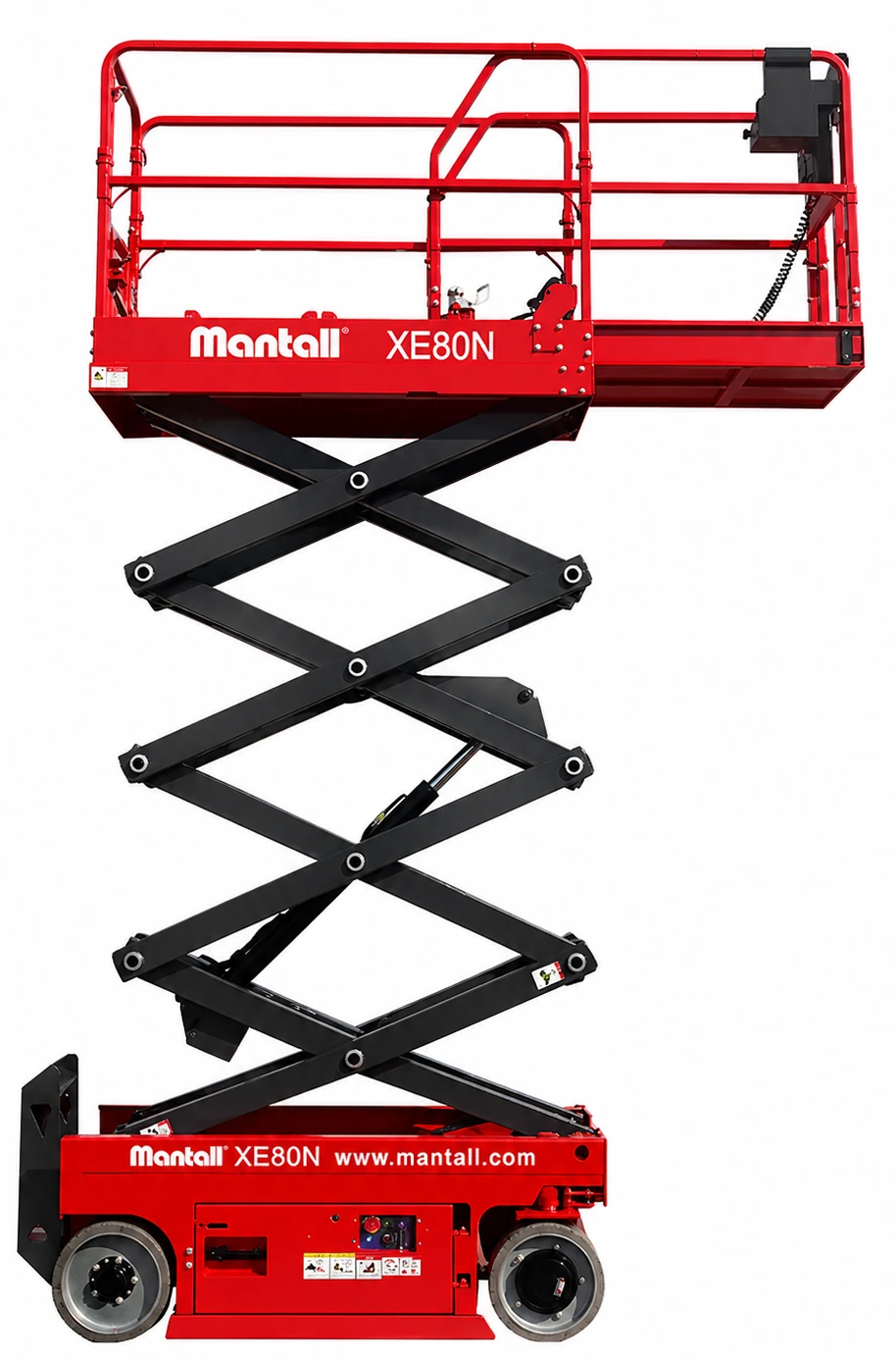 Подъемник ножничный самоходный, аккумуляторный, 230кг, 7,8м, Mantall  XE80N